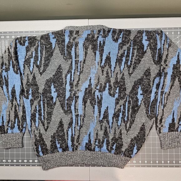 Vintage Santana Sweater Large Italy 80s 90s Cosby Retro Dadcore Granpacore - Picture 5 of 8